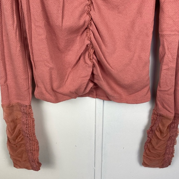 Free People Top-Rose Smoke Color. - Picture 4 of 7